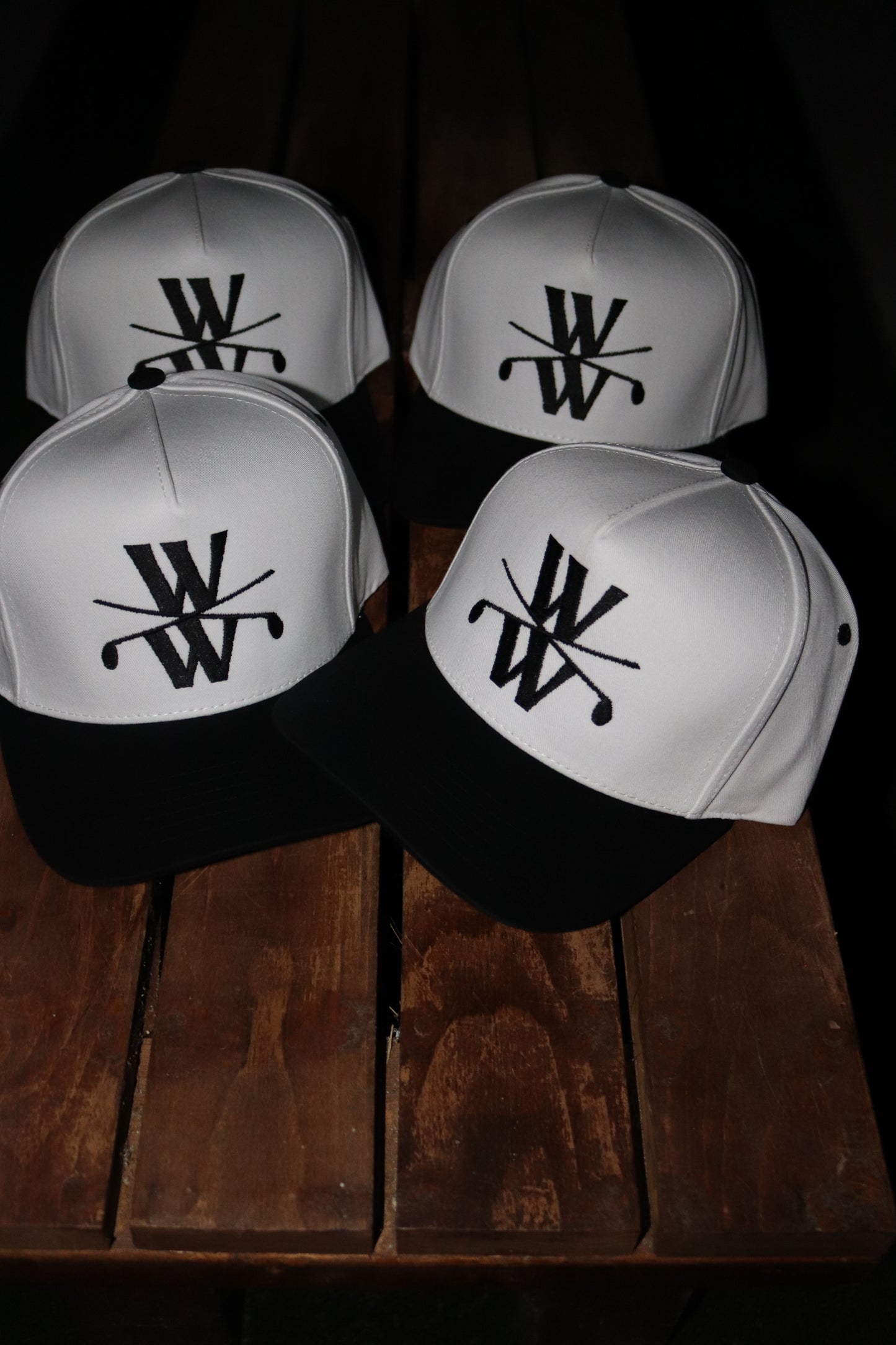 Wedge Wizard Two Tone OG 5 Panel Hat - White/Black
