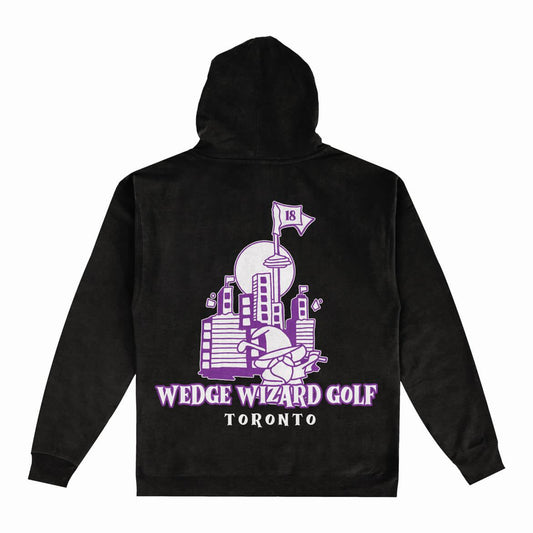 Wedge Wizard Toronto City Graphic Hoodie - Purple Graphic