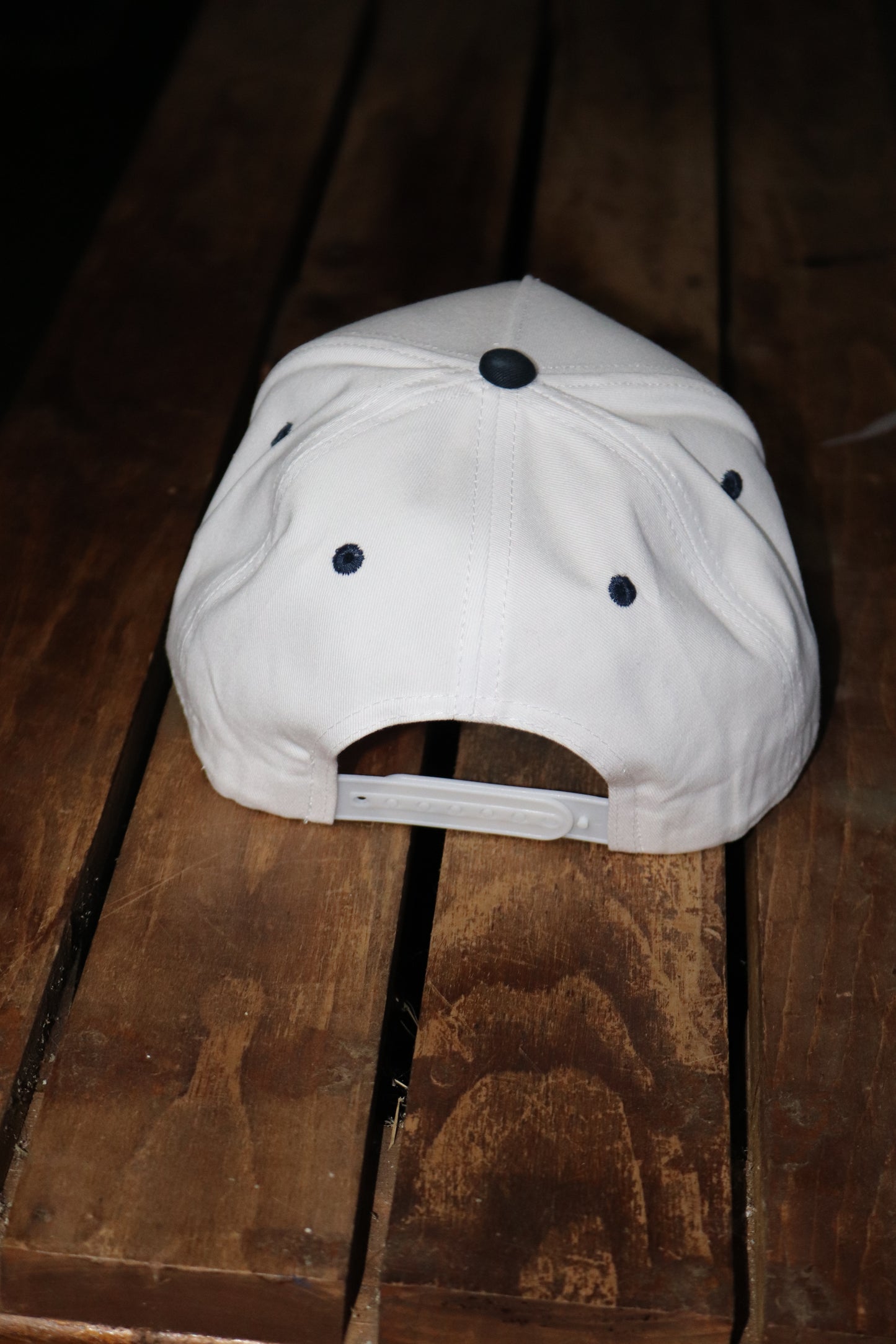 Wedge Wizard Two Tone OG 5 Panel Hat - White/Blue