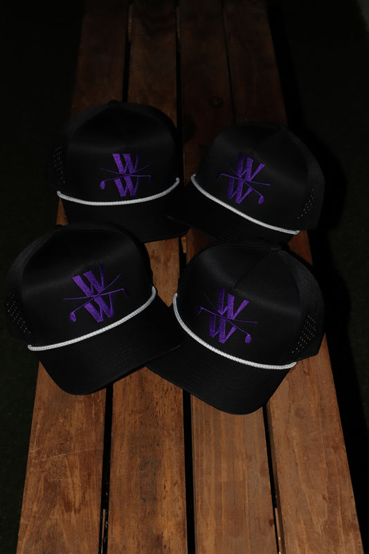 Wedge Wizard OG Performance Rope Hat - Black/Purple